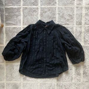 Free People Pintuck Blouse